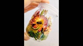 Honeybee flower jar terrarium decor ethically sourced taxidermy oddities insects [upl. by Carvey]