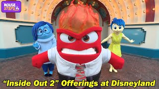 quotInside Out 2quot Offerings at Disneyland Resort Incl Anger Meet amp Greet with Joy amp Sadness Official [upl. by Krid]