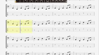 Clapton Eric Lay down Sally BASS GUITAR TAB [upl. by Bale]