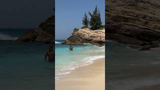 St Maarten Mullet Bay Best beach in The Caribbean ☀️🏝️😍 [upl. by Adlez]