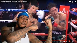 BOXING REACTION  Gervonta Davis vs Leo Santa Cruz [upl. by Ndnarb]