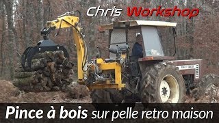 Grappin à bois sur pelle retro fabriquée maison [upl. by Assanav208]