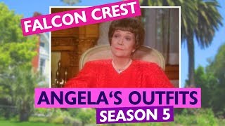 FALCON CREST Angelas Outfits Season 5 [upl. by Dnumde946]