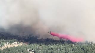 Davis Fire  737 very low air drop [upl. by Ru]