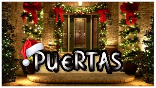 IDEAS NAVIDEÑAS PARA DECORAR TUS PUERTAS 🎄🎄 [upl. by Barney]