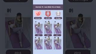 Exercise To Lose Belly Fat at Home🏠 bellyfat exercise workout weightloss loseweight fitness [upl. by Eerrehs]