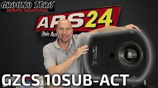 Ground Zero GZCS 10SUBACT  Aktivwoofer anstatt Reserverad  REVIEW  ARS24 [upl. by Auqinimod261]