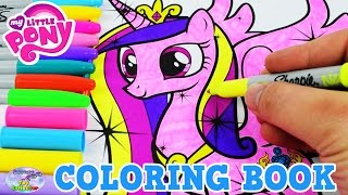 My Little Pony Coloring Book MLP Princess Cadance Colors Episode Surprise Egg and Toy Collector SETC [upl. by Eintihw]