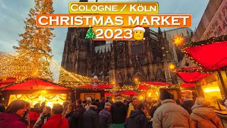 Cologne Germany CHRISTMAS MARKET 🎄 2023  Weihnachtsmarkt Köln [upl. by Eniluqcaj]