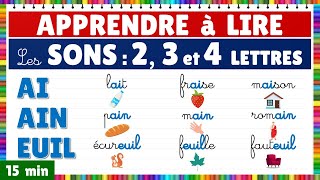 Apprendre à lire  Montessori  Les sons  Exercice de lecture les graphèmes de 2 3 et 4 lettres [upl. by Aicened]