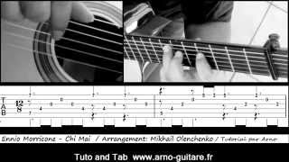 Ennio Morricone  Chi Mai  Fingerstyle guitar with Tab  Tuto [upl. by Ngo990]