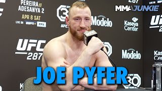 Joe Pyfer Calls Out Dustin Stoltzfus After Quick Knockout Win  UFC 287 [upl. by Veda]