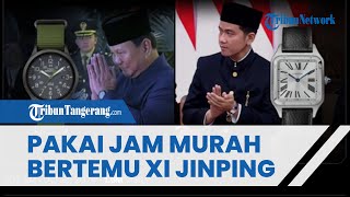 Prabowo Pakai Jam Murah Bertemu Xi Jinping Netizen Heboh Bandingkan dengan Gibran [upl. by Adlemi]