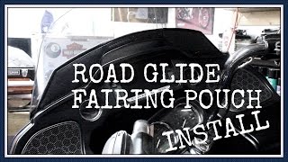 Road Glide Fairing Pouch Install [upl. by Maddalena]