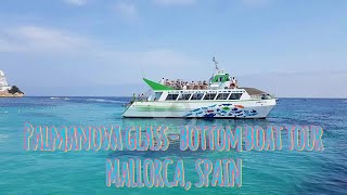 DOLPHIN BOAT TRIPS PALMANOVA GLASSBOTTOM BOAT TOUR in MALLORCA SPAIN [upl. by Camfort548]