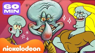 SpongeBob  60 MINUTEN mit den besten Momenten von Thaddäus  Nickelodeon Nederlands [upl. by Elazaro]