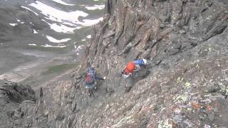 Wetterhorn Peak Colorado 71814 Descending Final Summit Pitch [upl. by Desta992]