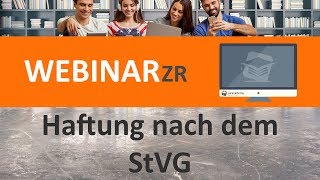 Haftung nach dem StVG Webinar ► juracademyde [upl. by Mixam]