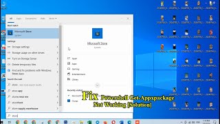 Fix Powershell GetAppxpackage Not Working Solution Khmer 2024 [upl. by Jaylene]