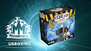 Unboxing Escape Room The Game Time Travel Family Edition  Modern Myths Spellenavond [upl. by Krispin]