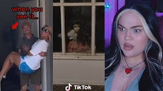 Omg nooo dont watch Scary TikToks amp Vids ALONE Watch WITH ME Scream Stream LIVE [upl. by Cornie]