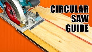 How to Make a Circular Saw Guide  Track Saw Guide [upl. by Dlanod]