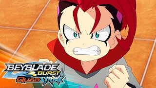 BEYBLADE BURST QUADSTRIKE  Ep14 Turbo Zeit Zeal Achilles [upl. by Mitchiner]