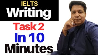 IELTS Writing Task 2 In 10 Minutes By Asad Yaqub [upl. by Frydman677]