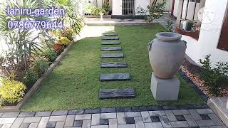 lahiru garden service landscape gardendesign interlog interlogdesign grass  malesiyan grass [upl. by Esirehc]