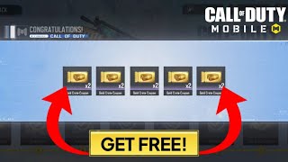 CLAIM 10 FREE GOLD CRATE COUPONS  COD MOBILE [upl. by Iman]