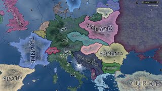 What if Italy annexed Germany historical ai  Hoi4 Timelapse [upl. by Obeded]