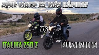 ITALIKA 250 Z VS PULSAR 200 NS  BATALLA 2021  ¿QUE MOTO ES MAS RAPIDA  JC RACING [upl. by Garrott]