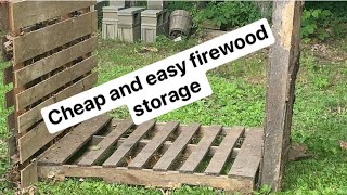 Efficient and CostEffective Firewood Storage Solutions from pallets [upl. by Thia23]