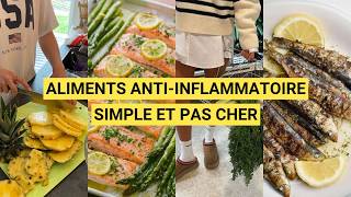 ALIMENTATION ANTIINFLAMMATOIRE  10 aliments à consommer pas cher et simple à trouver [upl. by Kain]