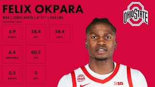 Felix Okpara  Ohio State  202324 Transfer Portal Highlights [upl. by Rudwik]