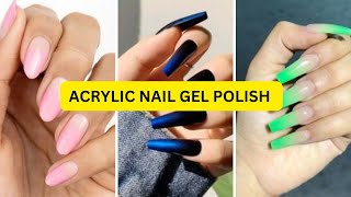 ACRYLIC NAIL DESIGNS WITH GEL POLISH 2024 [upl. by Drugge158]