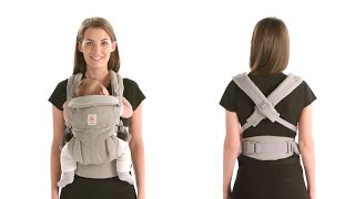 How Do I Crisscross Baby Carrier Straps  Omni 360  Ergobaby [upl. by Alyakim450]