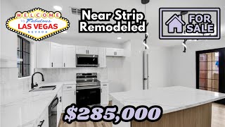 Affordable Condo for Sale  Near Strip  Las Vegas Condo Tour  Complete Remodel [upl. by Lorac]