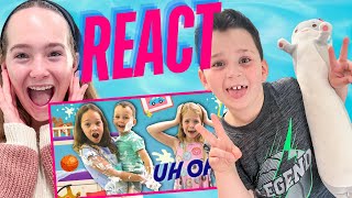 Addy and Maya BABYSIT Colin  REACT VIDEO [upl. by Atiken]