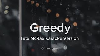 greedy  Tate McRae  Karaoke Version [upl. by Narat752]