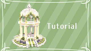 Minecraft  How To Build a Cute Quartz Gazebo  Tutorial  Spawn Point [upl. by Iman]