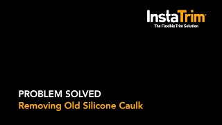 Caulking Problem Solved  Removing Old Silicone Caulk [upl. by Wendalyn]