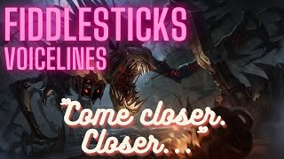 Fiddlesticks Voice Lines English Subtitled  League of Legends [upl. by Fricke]