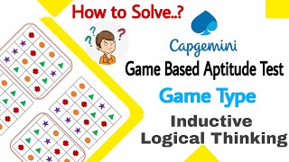 How To Solve Capgemini Game Base Aptitude Test  Game Type Inductive Logical Thinking  Easy Tricks [upl. by Eteragram]