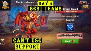 Archdemon Invasion Day 4 Best Teams With Highest Damage  Hero Wars Mobile Alliance [upl. by Adalia907]