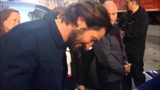 Michiel Huisman Has Fun With Fans [upl. by Albright]