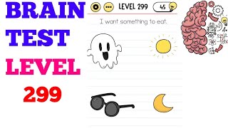 Brain test tricky puzzles level 299 I want something to eat solution or walkthrough [upl. by Ahsiemal677]