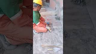 How to remove ceramic tiles from stairs to install marble in a professional wayPart 2 [upl. by Htiek]