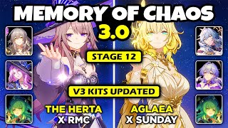 NEW UPDATE V3 IS HERE  E0S1 The Herta amp Aglaea Showcase  Memory of Chaos 30  Honkai Star Rail [upl. by Llednohs]