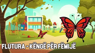 Butterfly Nursery Rhyme Kenge Per Femije │ Bleta ™ [upl. by Ohs]